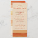Search for unique wedding programmes Rustic