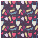 Search for wine glass fabric Celebration