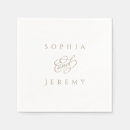 Search for gold foil wedding napkins Minimalistic