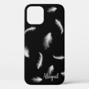 Search for white feather iphone cases Black