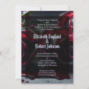 Search for goth red and black wedding invitations Dark