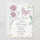Search for purple and gold butterfly baby shower invitations Lavender