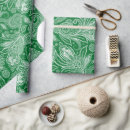 Search for forest green and white wrapping paper Vintage