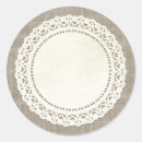 Search for brown lace stickers Burlap