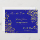 Search for navy gold save the dates Blue and gold