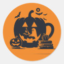 Search for halloween coffee stickers Pumpkin