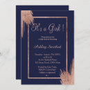 Search for brushstroke invitations Navy blue