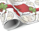 Search for golf christmas wrapping paper Golfer