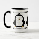 Search for cute penguin mugs Black and white