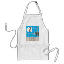 Search for blue chevron aprons Monogrammed