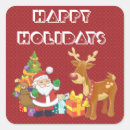 Search for santa and reindeer stickers Illustration