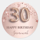 Search for 30 birthday stickers Rose gold