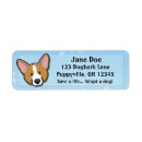 Search for cardigan corgi return address labels Cute