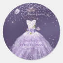 Search for purple sweet quinceanera stickers Quinceañera