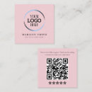 Search for review business cards Scan to review