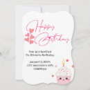 Search for one year old invitations Pink