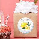 Search for lemon wedding stickers Blue