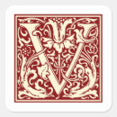 Search for monogram v stickers Vintage