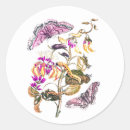 Search for vintage flowers stickers Illustration