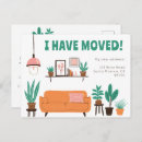 Search for i have moved invitations Botanical