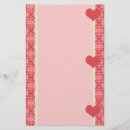 Search for love note stationery paper Red