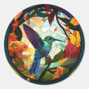 Search for stained glass bird stickers Flowers