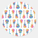 Search for electric guitarist stickers Musical