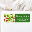 Search for festive return address labels Red and green
