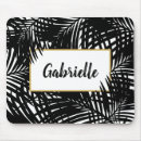 Search for tropical design mousepads Black and white