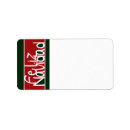 Search for feliz navidad return address labels Red