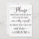 Search for choose a seat wedding signs Seating