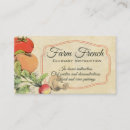 Search for edible business cards Botanical