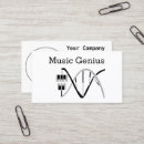 Search for music business cards Retro