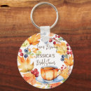 Search for pumpkin round key rings Watercolor