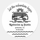 Search for the adventure begins stickers Travel