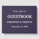 Search for minimalist wedding guest books Typography