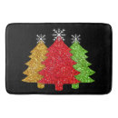 Search for christmas tree bath mats Red