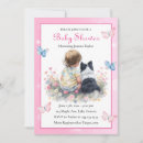Search for black white dog invitations Pink