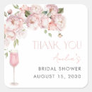 Search for square thank you stickers Blush pink