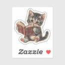Search for cute white kitten stickers Retro