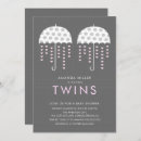 Search for twin baby girl shower invitations Modern