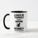 Search for funny monkeys mugs Jungle