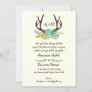 Search for rustic deer wedding invitations Flowers