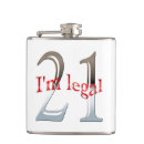 Search for 21st birthday flasks Twenty one