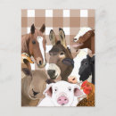 Search for cow and chicken postcards Farm animals