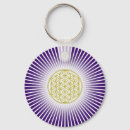 Search for sacred geometry key rings Fleur de vie