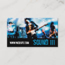 Search for rock band business cards Singer
