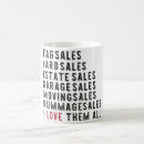 Search for thrifted mugs Garage sale