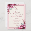 Search for burgundy and blush pink wedding invitations For her