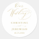 Search for hand lettered wedding stickers Minimalist
